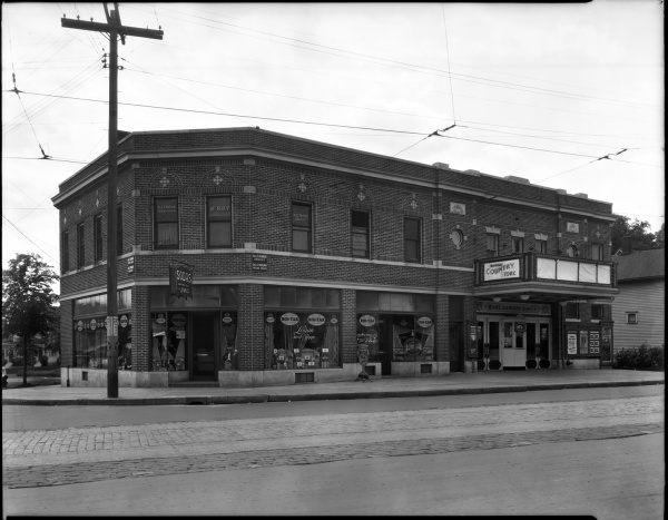 Logan Sweet Shoppe and a movie theater, 2027 West Broadway, Minneapolis